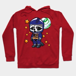 space odyssey raccoon BLUE Hoodie